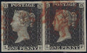 Great Britain 1840 1d Grey black Plate 1a. SG3