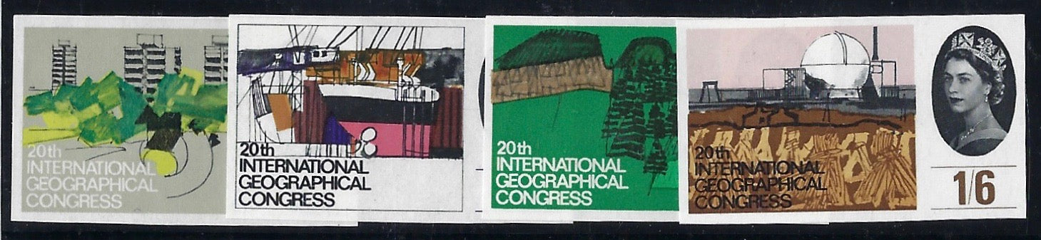 Great Britain 1964 20th International Geographical Conference (Ordinary), SG651/4var