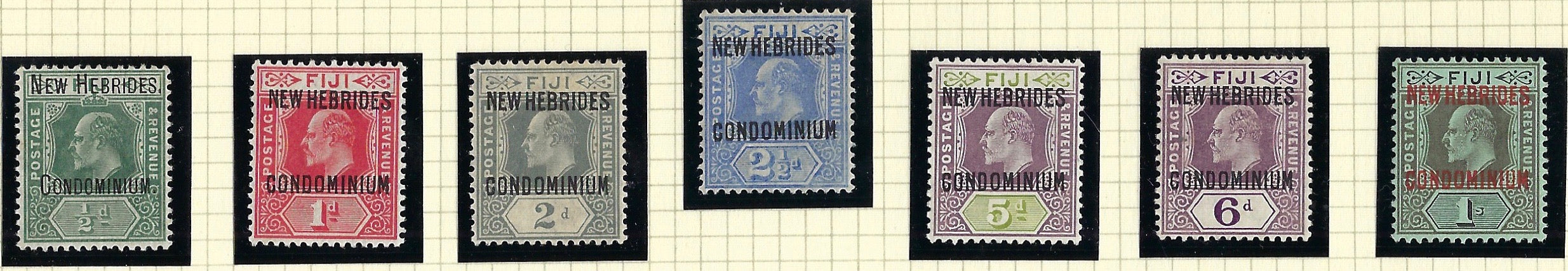 New Hebrides 1910 King George V (15 Dec)  SG10/16