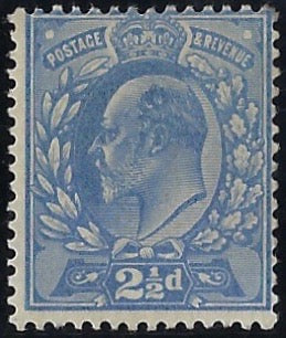 Great Britain 1901 2½d Colour trial. SG230var
