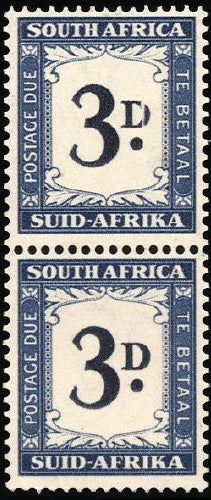 South Africa 1950-58 Postage due 3d deep blue and blue SGD41/a