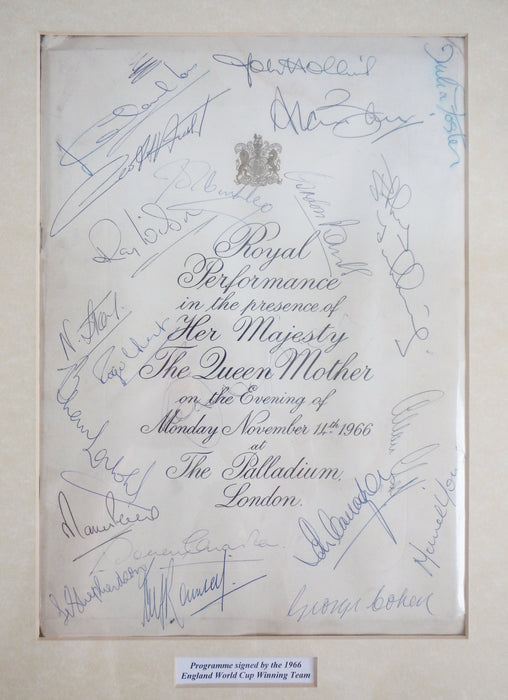 1966 England World Cup Final Autographs