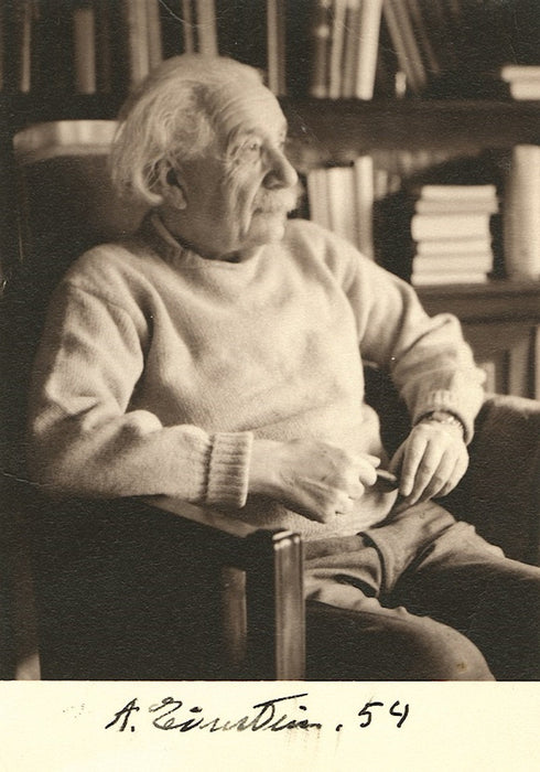 Albert Einstein signed photograph