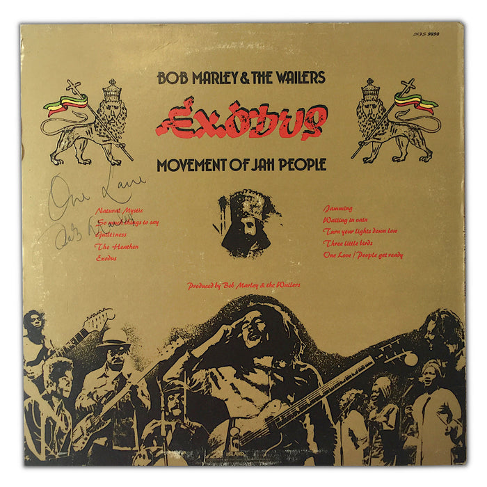 Bob Marley autographed Exodus album