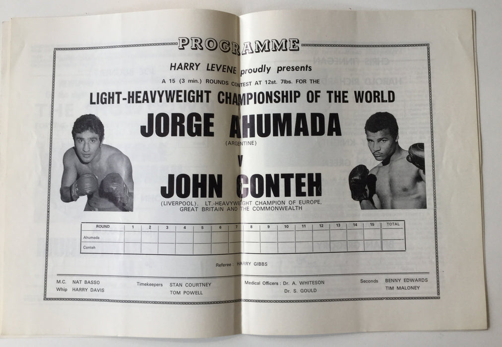 Signed boxing programme