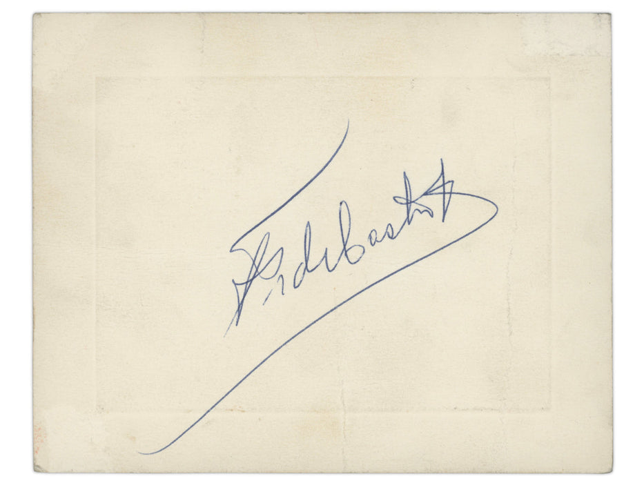 Fidel Castro signed invitation card