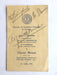Charles De Gaulle signed WW2 menu