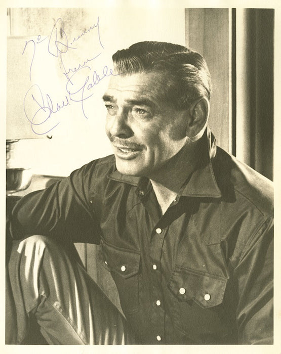 Clark Gable signed photograph