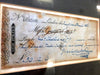 Charles Dickens signed cheque