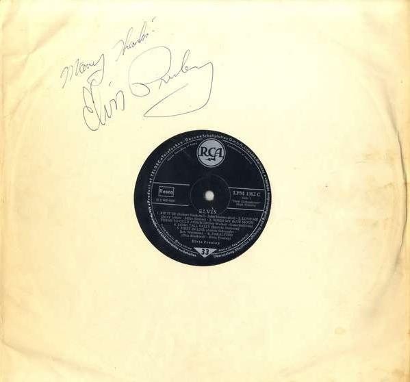 Elvis Presley Twice-Signed Album