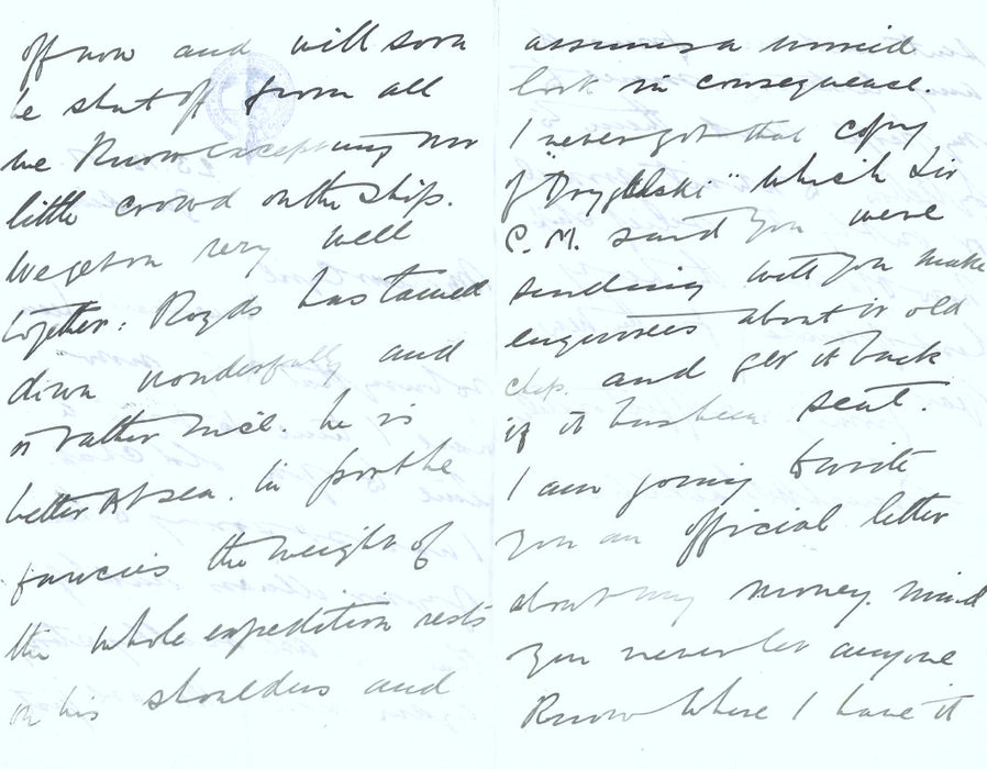 ernest shackleton discovery expedition letter page 2-3