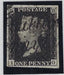 Great Britain 1840 1d Black Plate 9. SG2