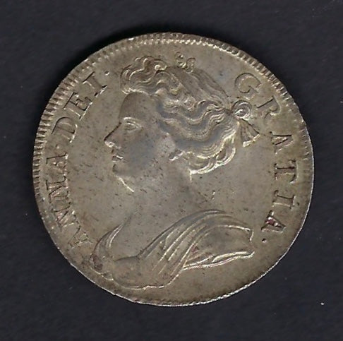 England, Stuart. King (reign): Anne (1702-1714) Silver Crown, Half.  Good extremely fine.