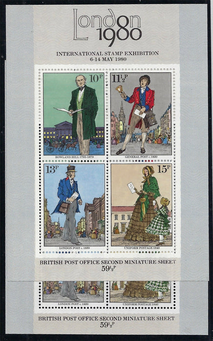 Great Britain 1979 Rowland Hill Miniature sheet, SG MS1099c