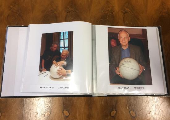 Apollo Astronaut Signed Moon Globe