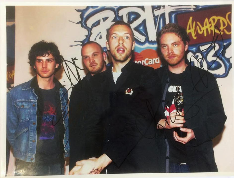 Coldplay Signed Photo
