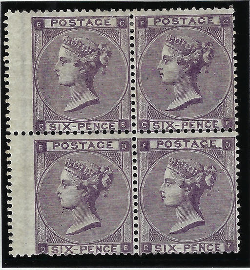 Great Britain 1862 6d Deep lilac Plate 3 (Watermark inverted), SG83w