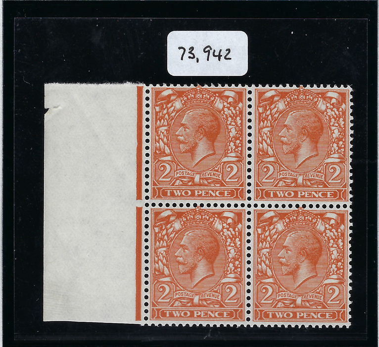 Great Britain 1924 2d Orange (No Watermark), SG421a