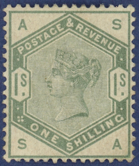 Great Britain 1883 1s dull green, SG196