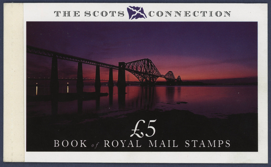 Great Britain 1989 £5 "The Scots Connection" booklet error, SGS55la
