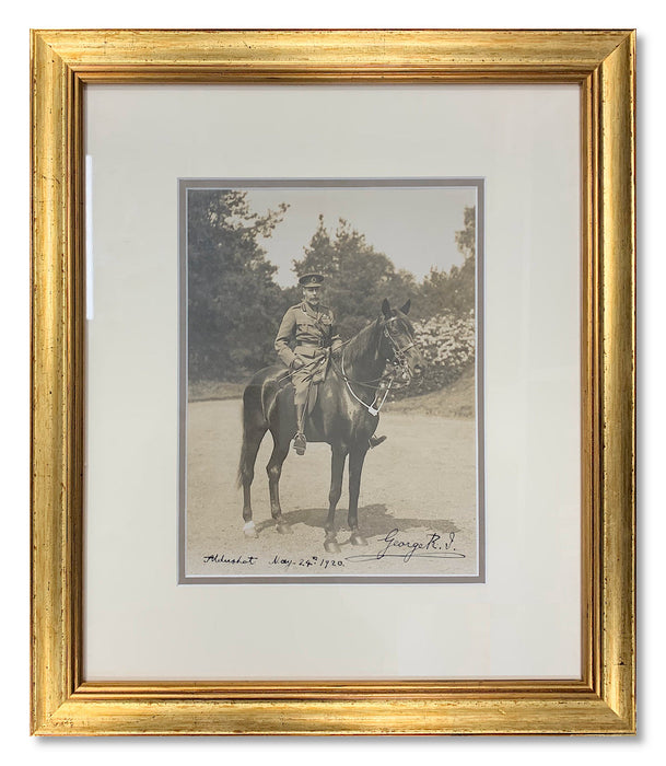 King George V signed photo