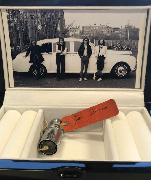 John Lennon’s personal signed Rolls-Royce cigarette lighter