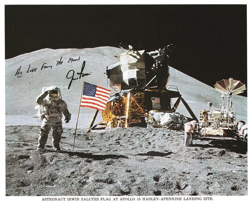 12 Apollo Moonwalker astronauts signed photographs