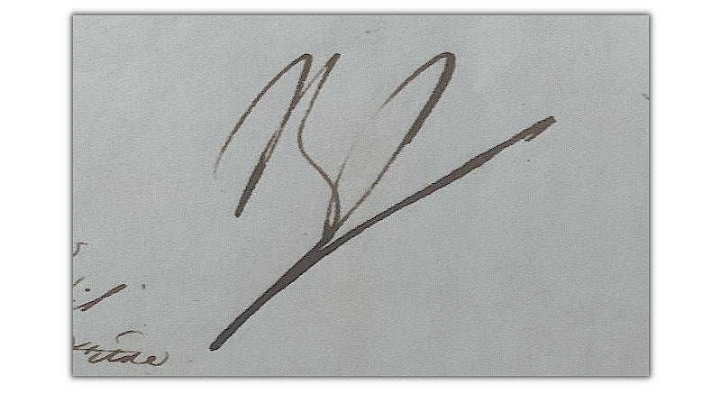 Napoleon Bonaparte signed letter