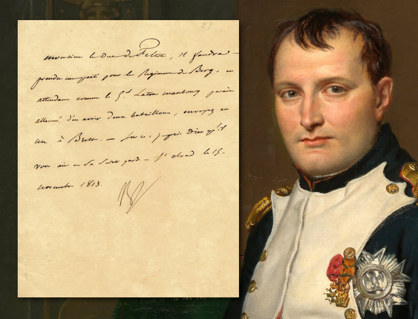 Napoleon Bonaparte signed note