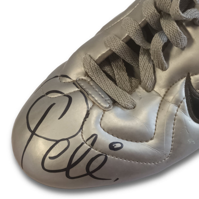 Pele autographed football boot