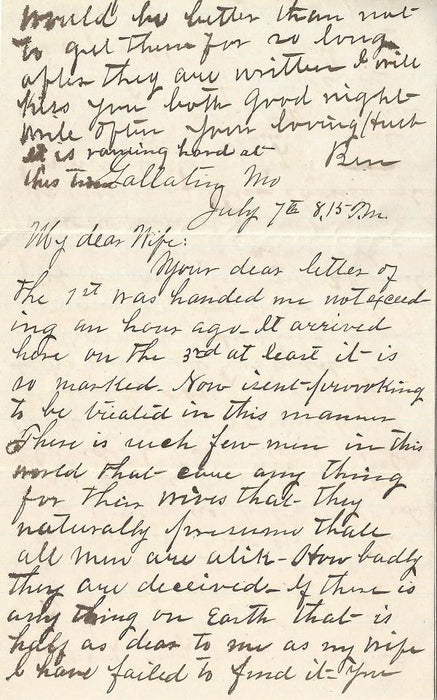 Frank James Signed Letter 