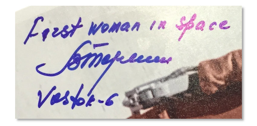 Valentina Tereshkova signed photograph