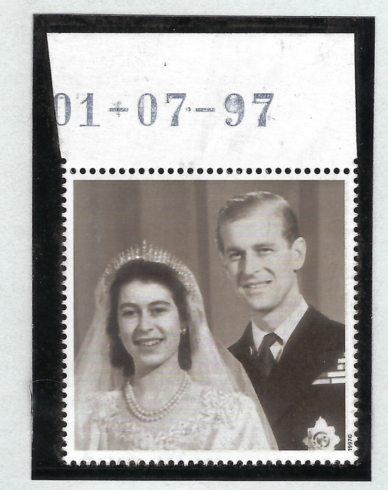 Great Britain 1997 20p Royal Golden Wedding error, SG2011b.