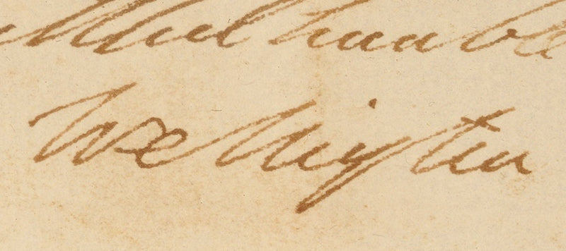 Duke of Wellington signed handwritten letter